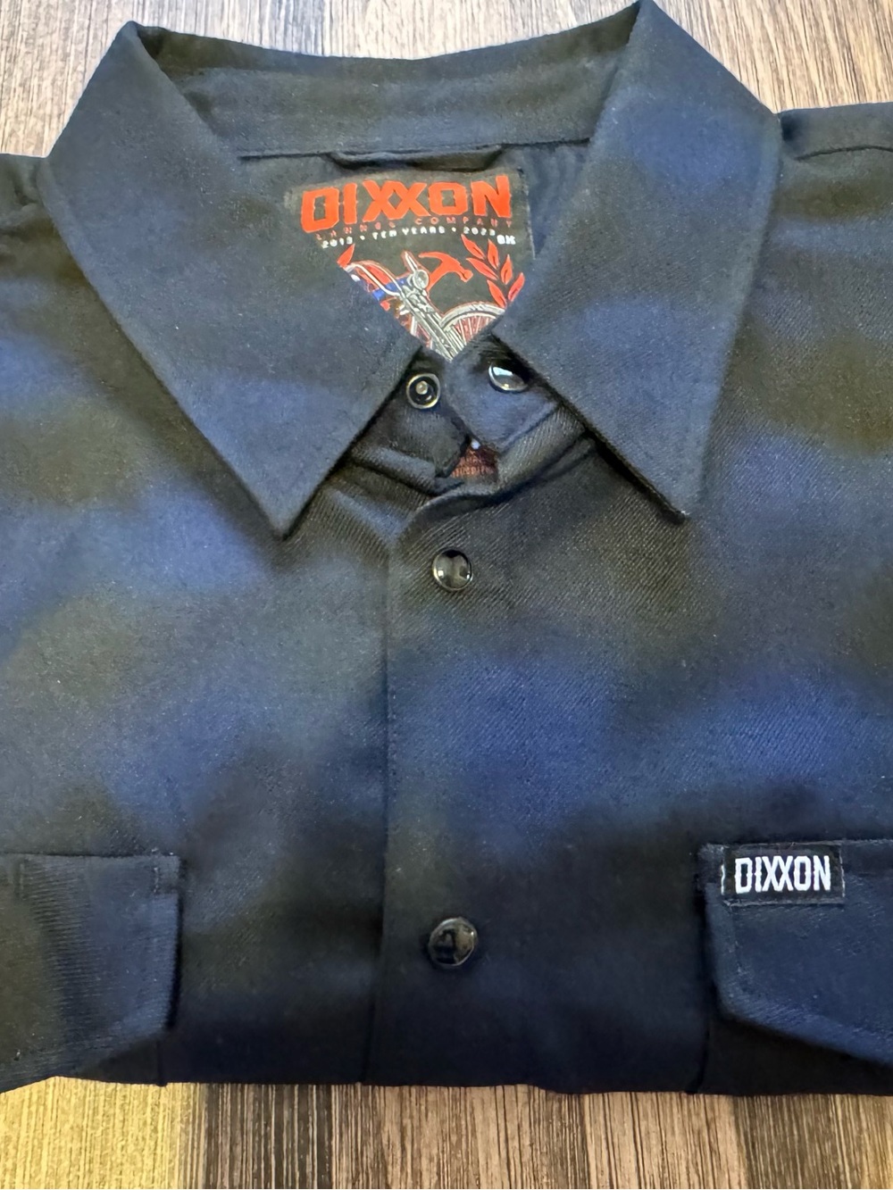 DIXXON “Midnight “ bl/blk Plaid Men's Long-Sleeve Button Shirt nwot retired -2XL
